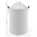 Drawstring Laundry Basket Tree - Large Capacity, Stylish Skandi Design, Multifunctional & Durable