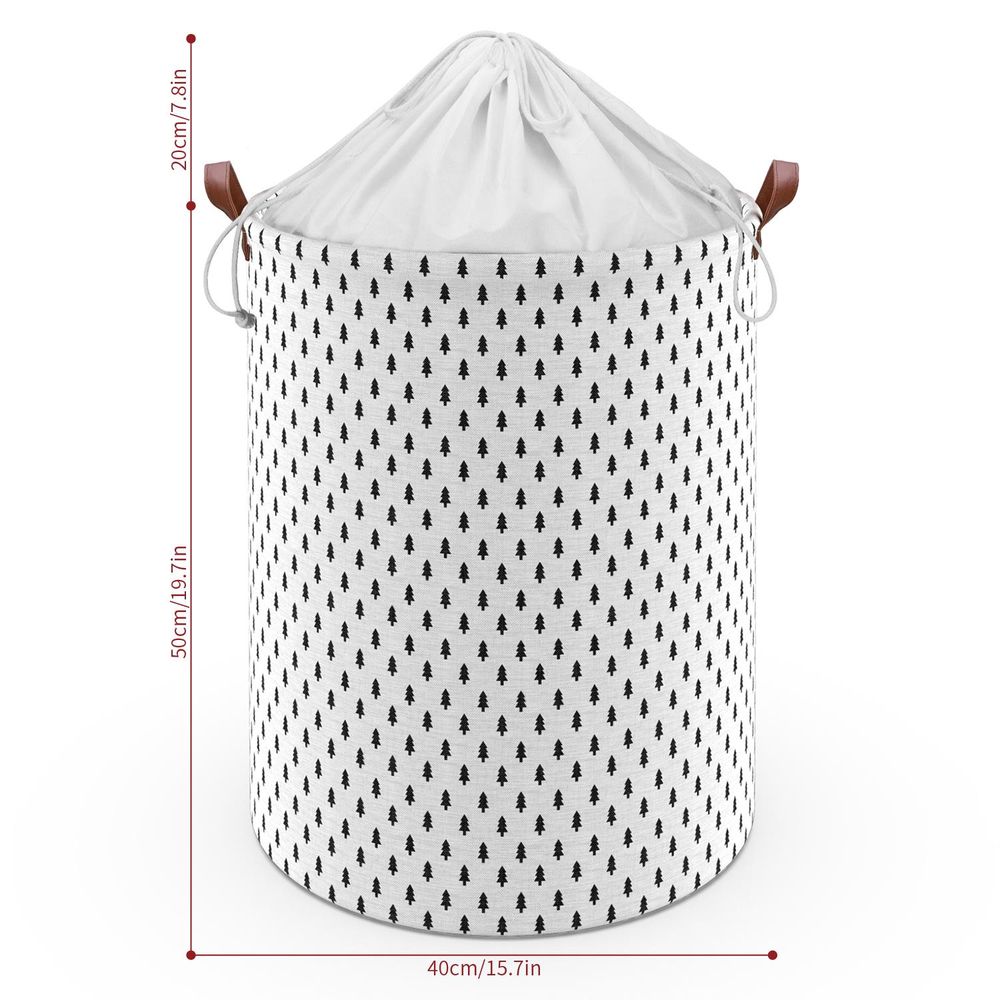 Drawstring Laundry Basket Tree - Large Capacity, Stylish Skandi Design, Multifunctional & Durable