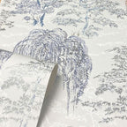Oriental Garden Soft Blue sw12 wallpaper