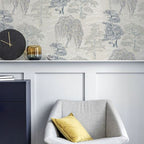 Oriental Garden Soft Blue sw12 wallpaper