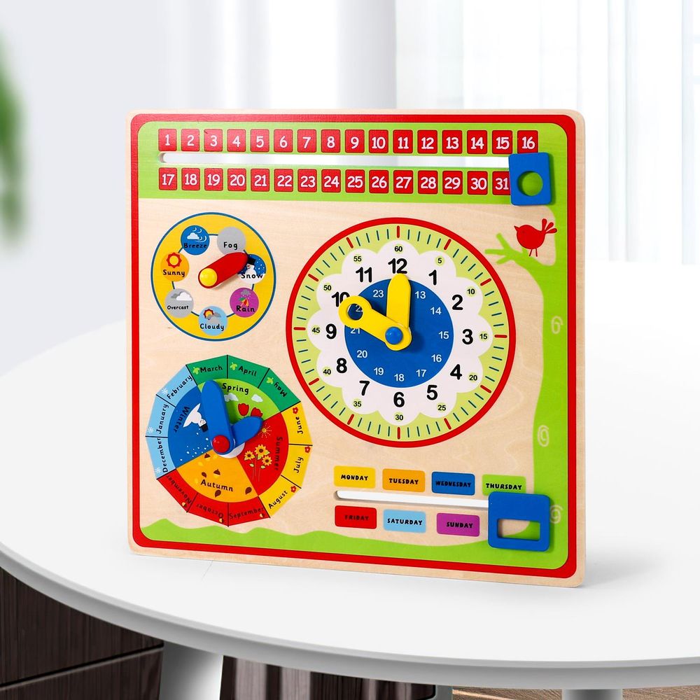Wooden Calendar - Engaging Learning Tool for Kids