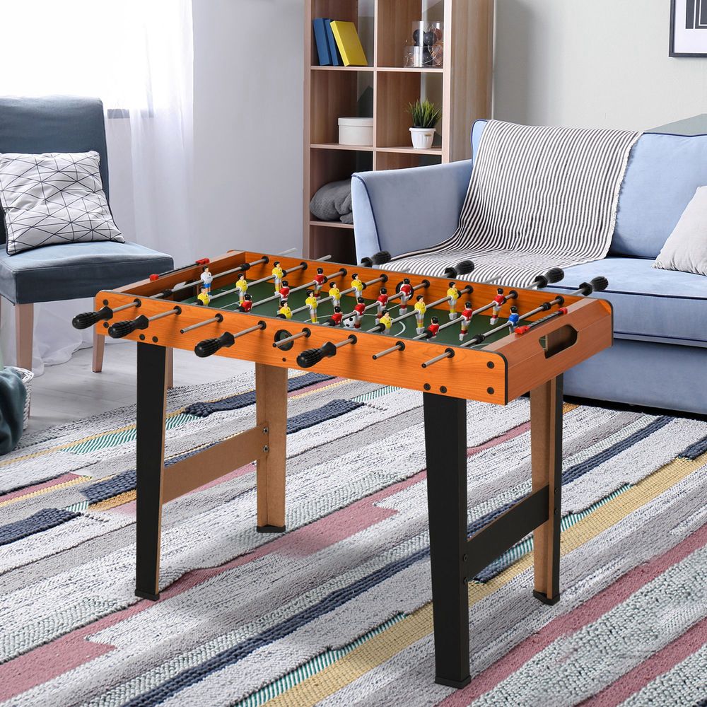 Football Table Heavy Duty 84.5cm for Arcades, Pub, Game Room, 8 Rods, 2 Foosballs