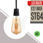 E27 Vintage LED Dimmable Bulbs, 8W Edison Light Bulb