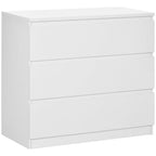 Chest of Drawers 3-Drawer Dresser Storage Organiser for Bedroom, White