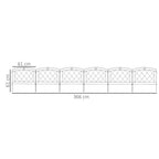 Metal Decorative Garden Fencing: 6PCs 24in x 12ft