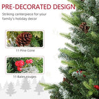2 Pieces 2' Prelit Artificial Tabletop Christmas Trees, LED Display