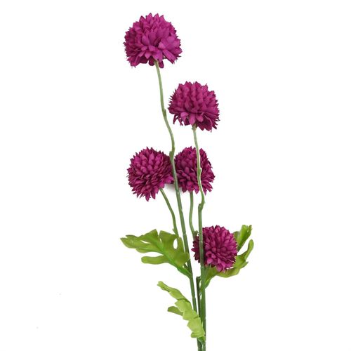 50cm Dahlia Pompom Pink Artificial Stem