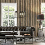 Natural Wood Slat Panel - 12in Decorative Wood