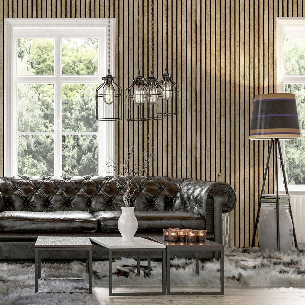 Natural Wood Slat Panel - 12in Decorative Wood