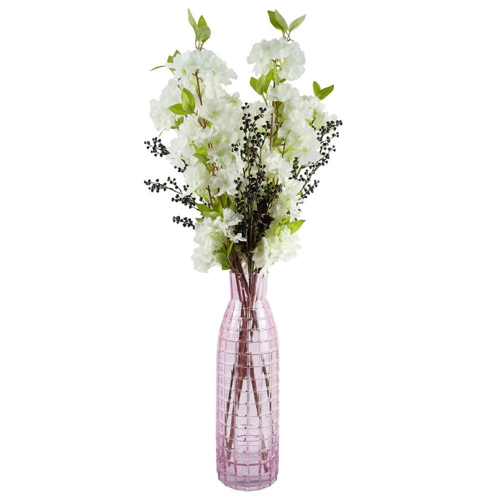 White Artificial Blossom Stems - Pack of 6 - 100cm - Silk Flowers