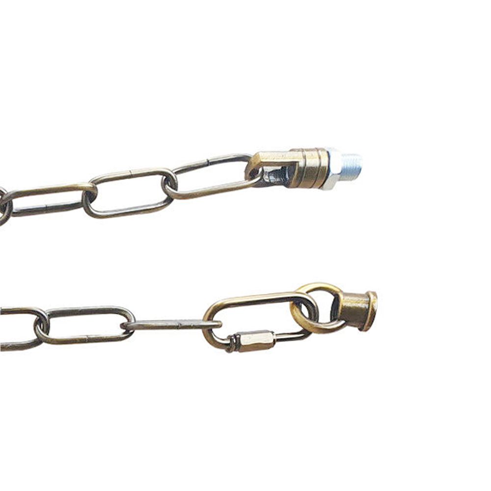 Yellow Brass Light Chain for Chandeliers - 38mm x 16mm