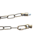 Yellow Brass Light Chain for Chandeliers - 38mm x 16mm