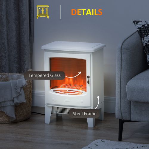 Electric Fireplace Freestanding w/Realistic Flame Effect