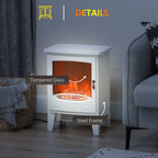 Electric Fireplace Freestanding w/Realistic Flame Effect