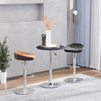 Chrome Steel Adjustable Round Bar Table, Stylish, and Versatile - Addition to Any Room!