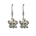 Silver Butterfly Drop Earrings: stunning design - gift for any occasion!