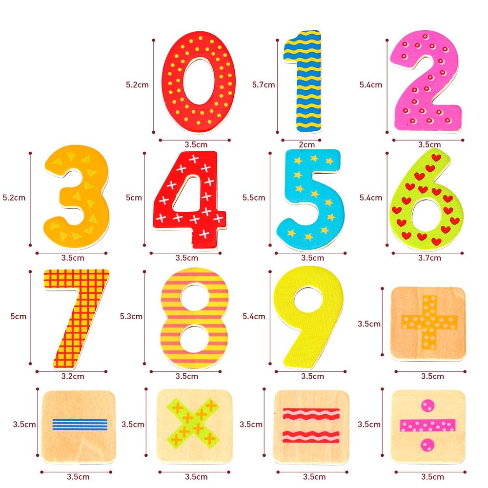 Magnetic Numbers (60 pcs): Fun, Colorful, Educational Toy!