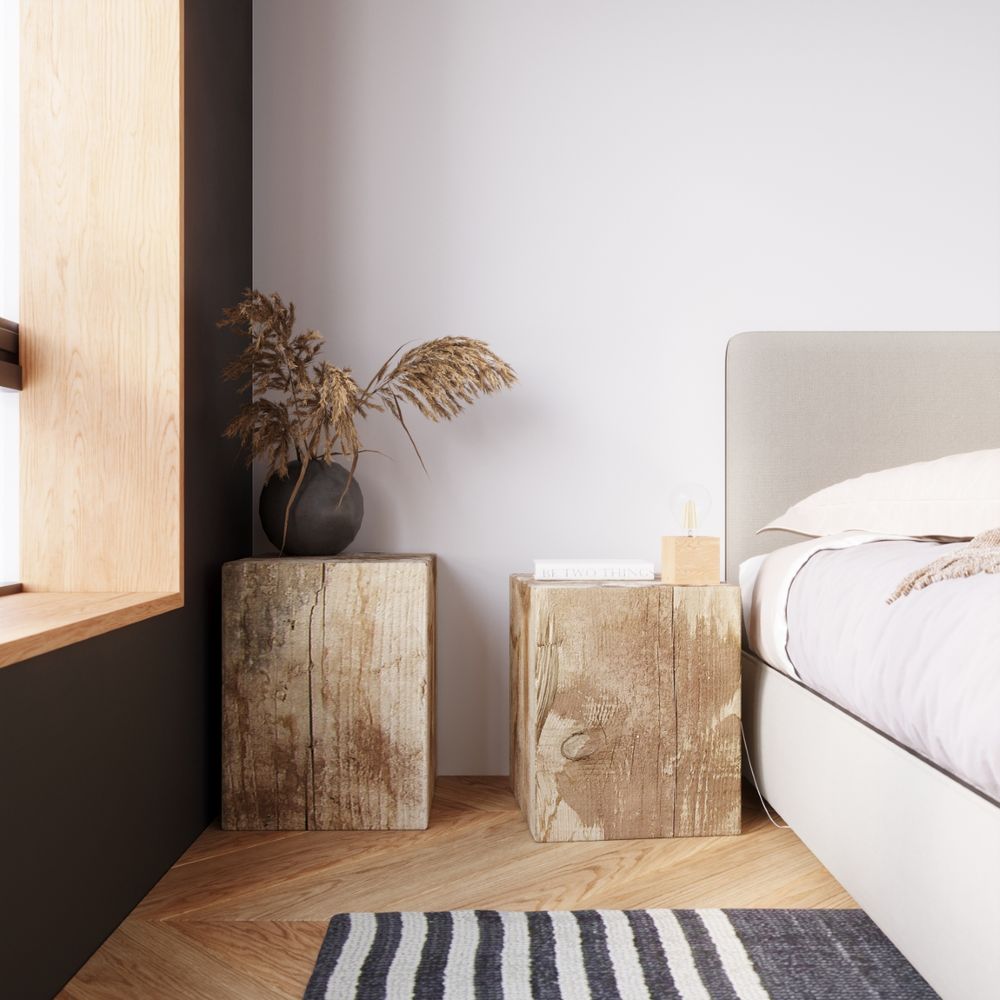 Wooden Ceiling Lamp - Scandinavian Design, E27 Socket