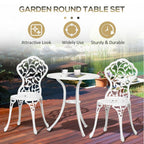 Aluminium Bistro Set: Coffee Table + Chair - Outdoor Dining at its Best