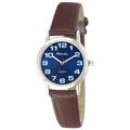 Women's Classic Blue Dial Brown Strap Watch