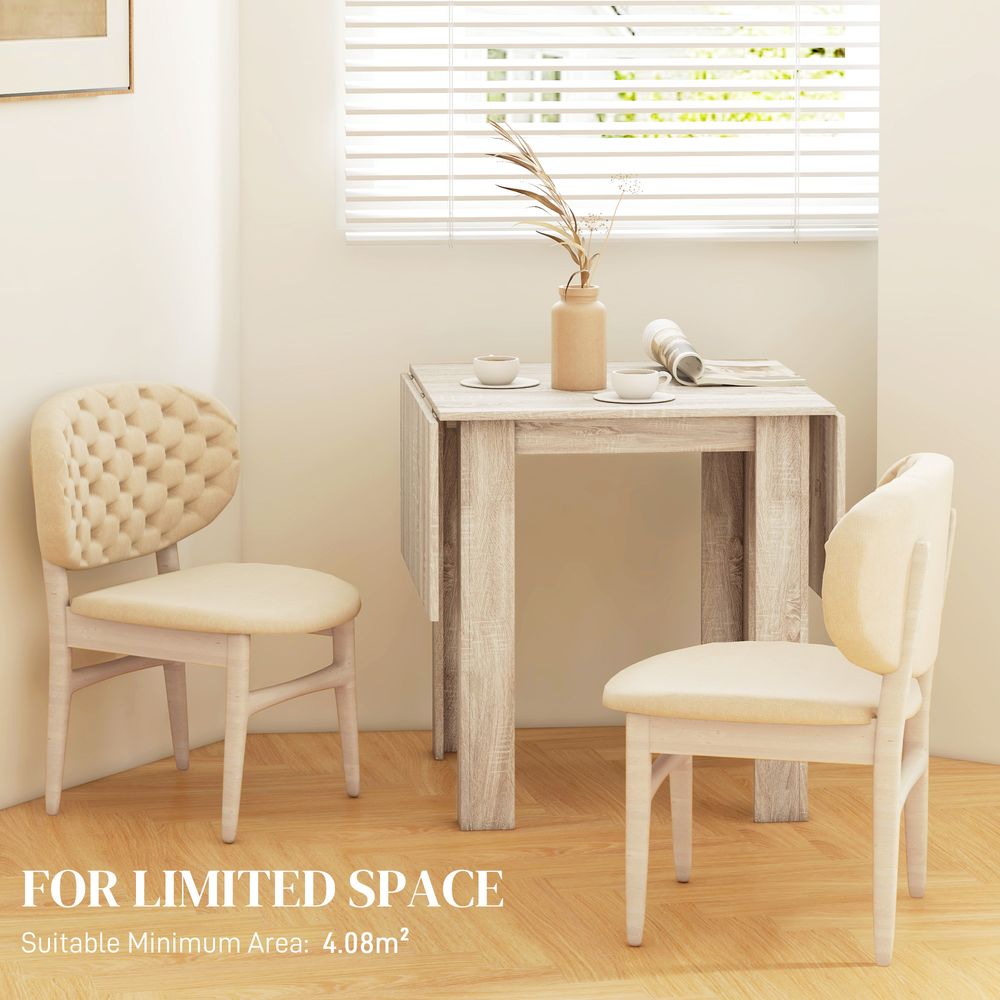 Folding Dining Table Extendable Kitchen Table - Drop Leaf Table for 2-4