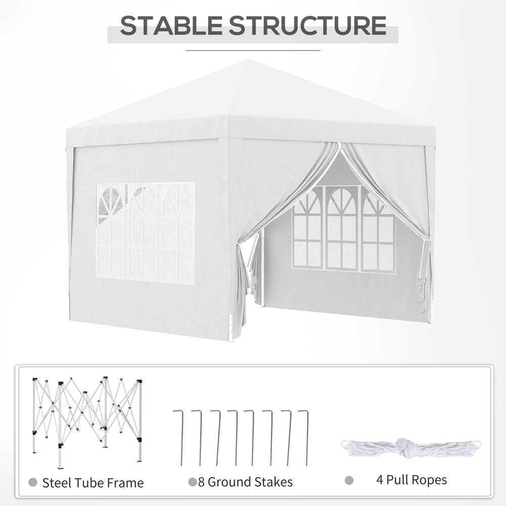 3mx3m Pop Up Gazebo - for Parties, Weddings, and Outdoor Events - Easy Set-Up and!