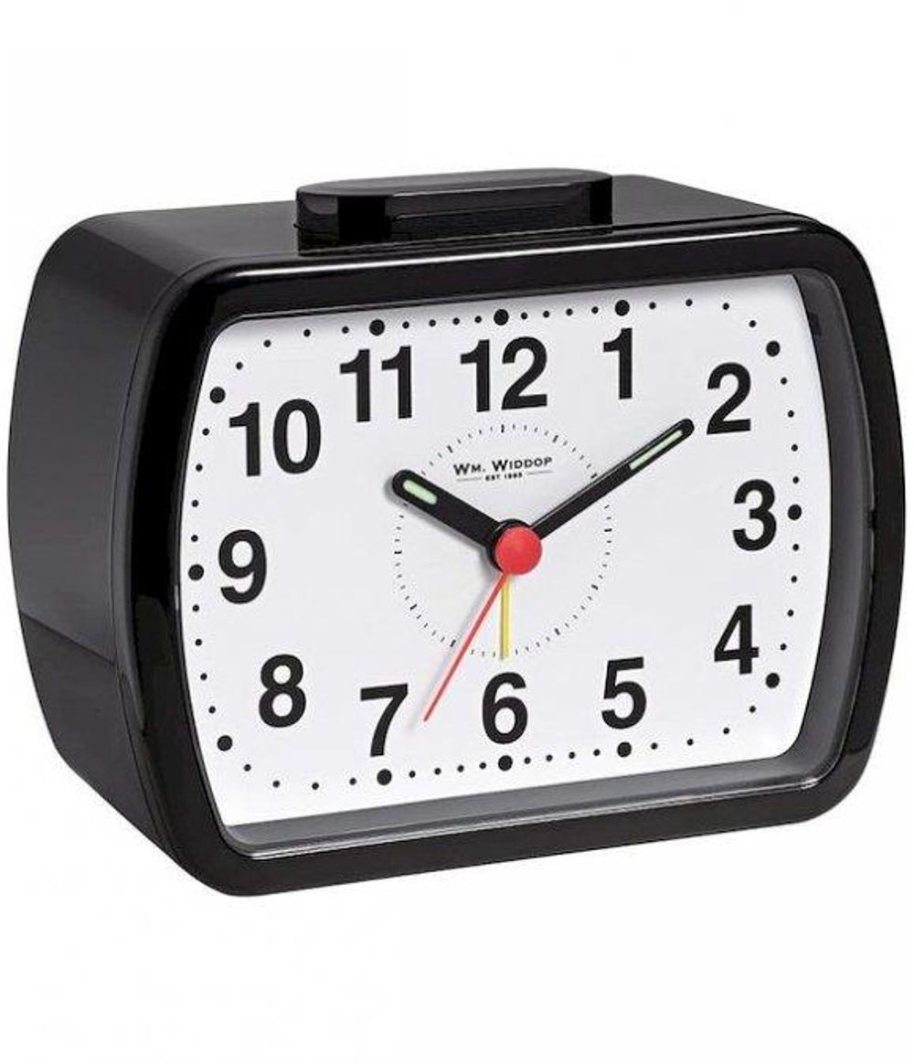 Classic Black/Green Quartz Alarm Clock 5184B