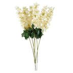 6pk 75cm Cream Delphinium Artificial Stems