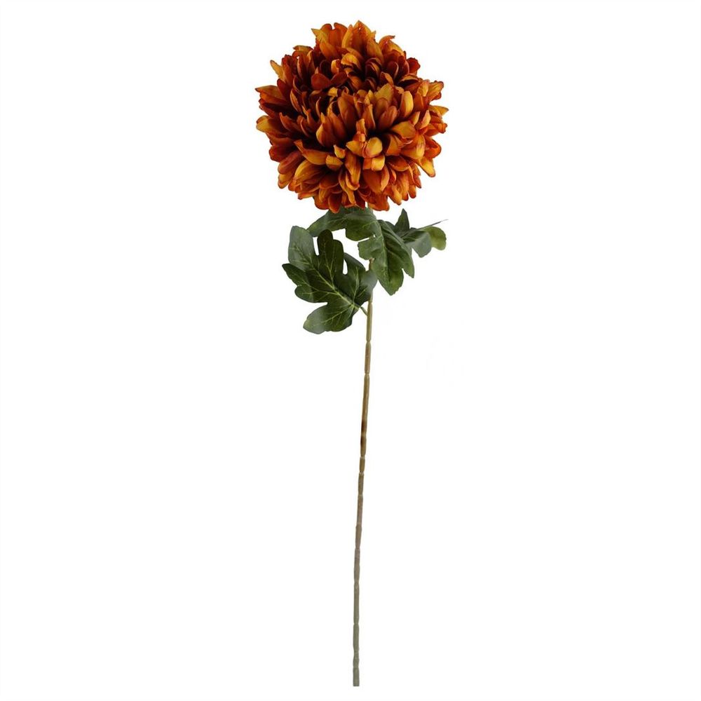 Orange Silk Chrysanthemum - Large 75cm