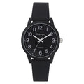 Mens Sports Black Dial Silicone Watch