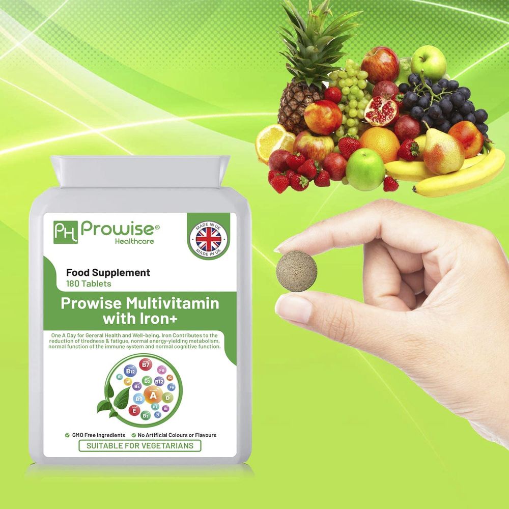 Multivitamin and Iron Tablet - Pack of 180