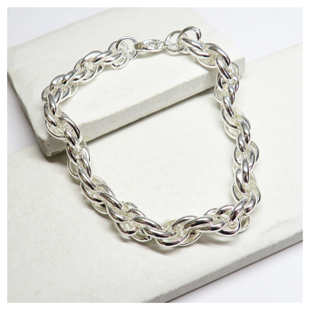 Twisted Silver Bracelet - Ideal Birthday or Christmas Gift