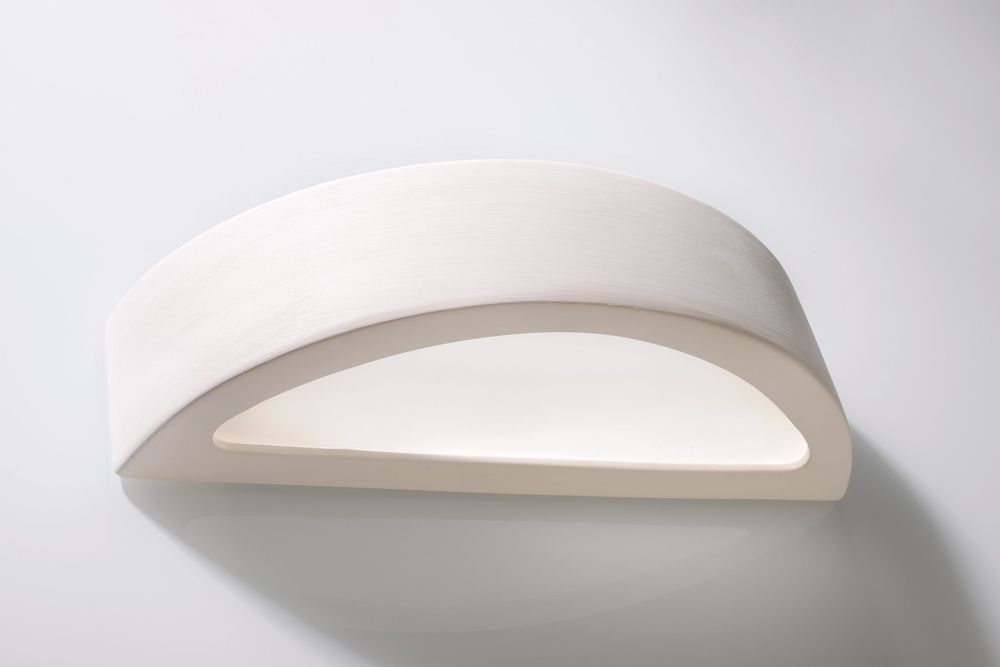 ATENA Ceramic Wall Lamp - Classic Design, Paintable Surface