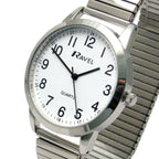 Men's Gold Bracelet Watch - Bold Number White Dial - Satisfaction