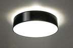 LED Ceiling Lamp: Arena 55 - Black Round Shape, Loft Design, E27 - for Modern Interiors