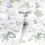 Keeka Floral Blue Cream