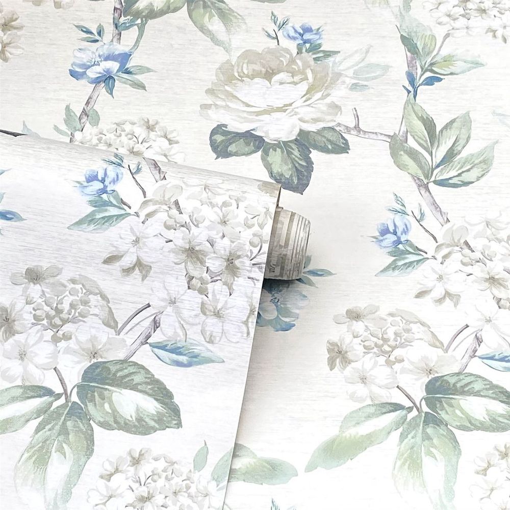 Keeka Floral Blue Cream