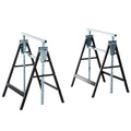 2xTelescopic Builders Trestle Work Bench-Black