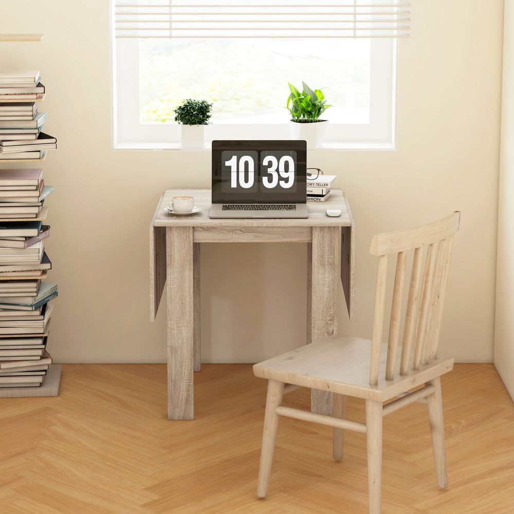 Folding Dining Table Extendable Kitchen Table - Drop Leaf Table for 2-4