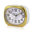 Bedside Quartz Alarm Clock - White/Gold.42
