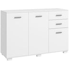 Modern Sideboard Kitchen Storage Cabinet with 2 Drawers and Shelves