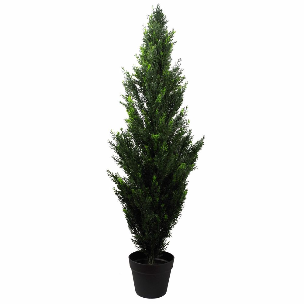 Ultra Realistic 4ft UV Resistant Artificial Cedar Tree - for Indoor/Outdoor Use