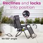 Zero Gravity Garden Chairs & Table - Adjustable, Folding, Comfortable, Durable & Stylish Furniture Set