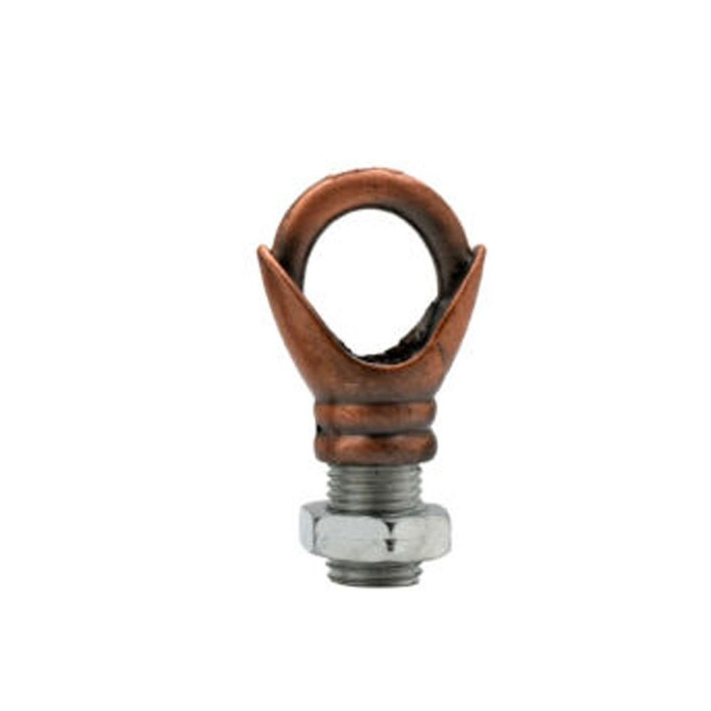 Vintage Copper Hook Ring for Pendants, Fixtures, Chandeliers