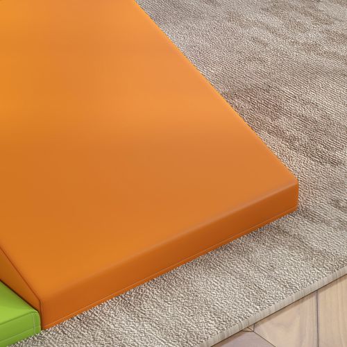 4-piece Soft Play Set Climb and Crawl Foam Activity Toys Orange