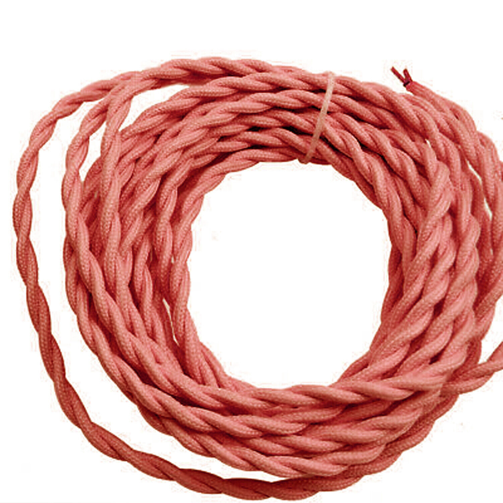 Vintage Italian Braided Cable, Flexible, Electrical Fabric Wire