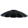 Vintage Industrial Ceiling Pendant Light Rustic Lampshade Easy Fit Wavy Shade UK Black