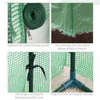 Mini Walk-in Greenhouse - 82W x 128Hcm PE Cover