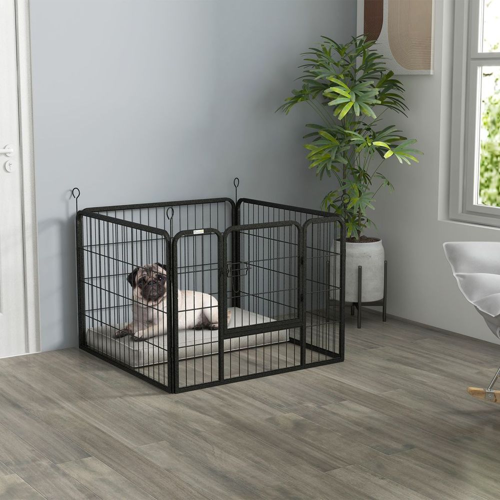 Metal Pet Playpen w/Door, Indoor/Outdoor Use, Secure, 82Lx82Wx60Hcm