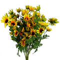 Pack of 6 x 70cm Artificial Yellow Flower Spray